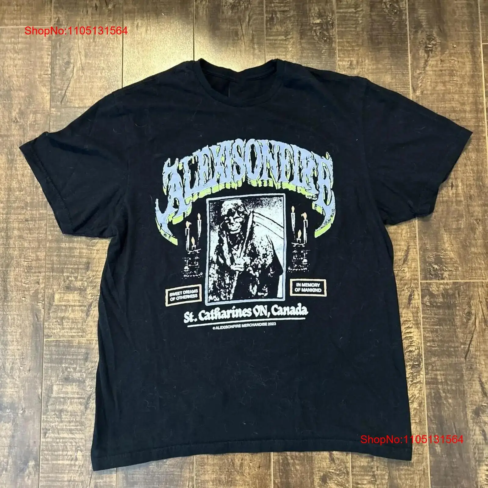 Vintage Fashion Jersey - Kaus Konser Alexisonfire Band 2023 Hitam