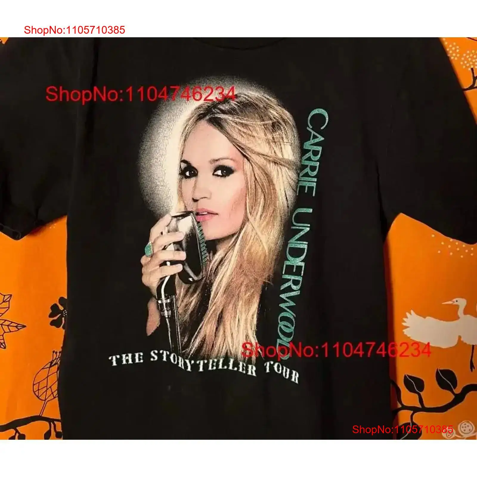 Thrift Vintage Fashion Usa - Kaos Carrie Underwood Unik, Barang Bekas,