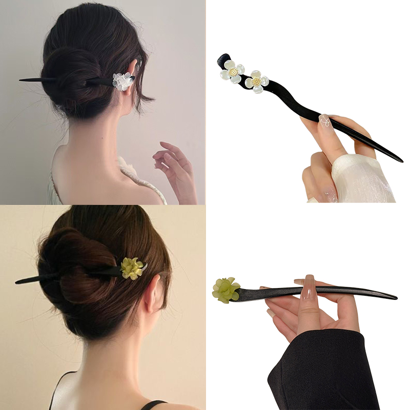 Vintage Fashion Nova - Jepit Rambut Mutiara Stik Rambut Bunga