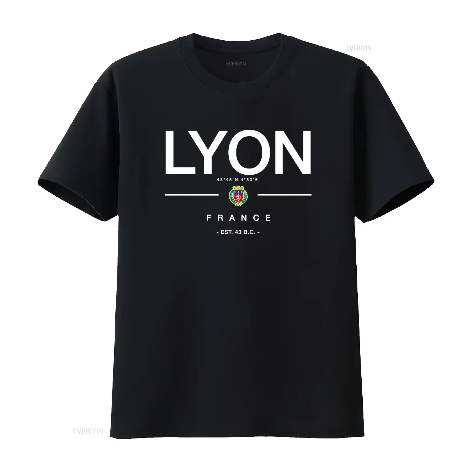 Vintage Fashion Jersey - Kaos Lyon Prancis Pakaian Liburan Souvenir