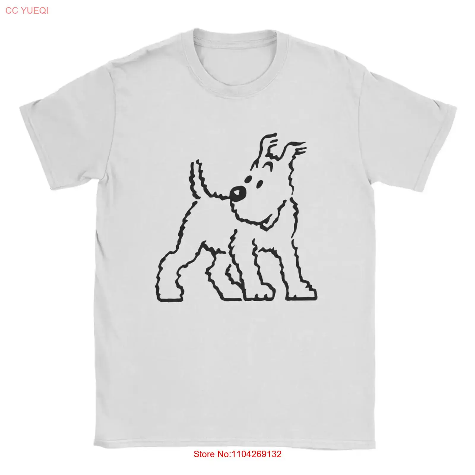 Vintage Fashion Jersey - Kaos Snowy Dog Captain Haddock Pria