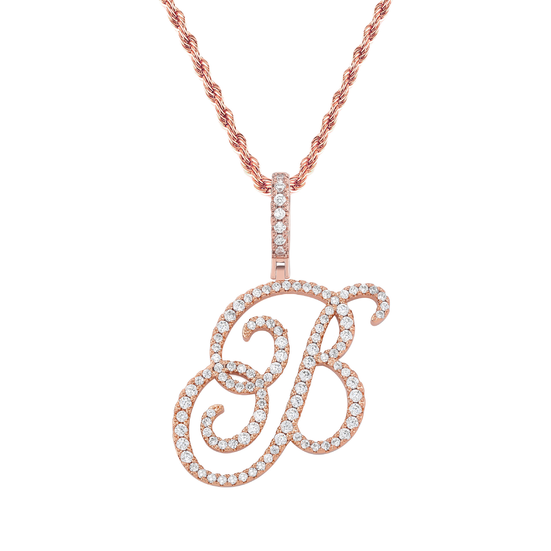 Kalung Liontin Huruf A-Z Font  - Vintage Fashion Font ulasan dan harga