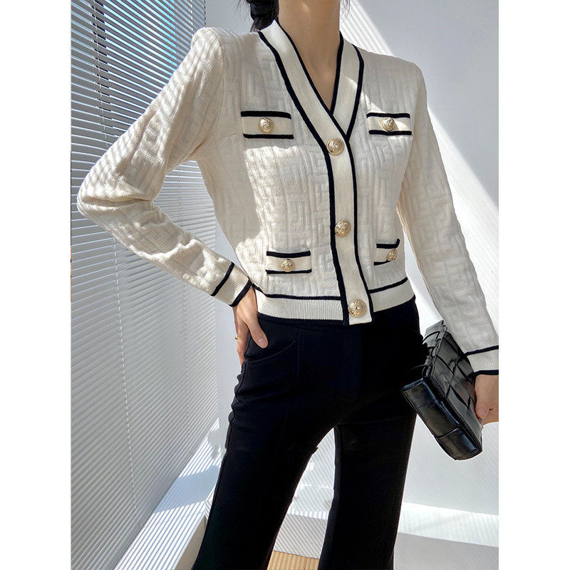 Cardigan Atasan Wanita lengan  - Crop Cardigan Vintage ulasan dan harga