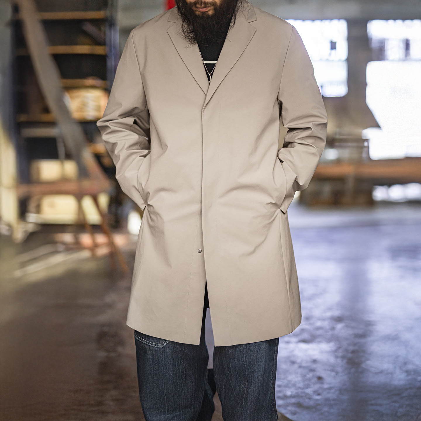 Jas Trench Pria Maden Gaya Ing - Vintage Windbreaker Nylon ulasan dan harga