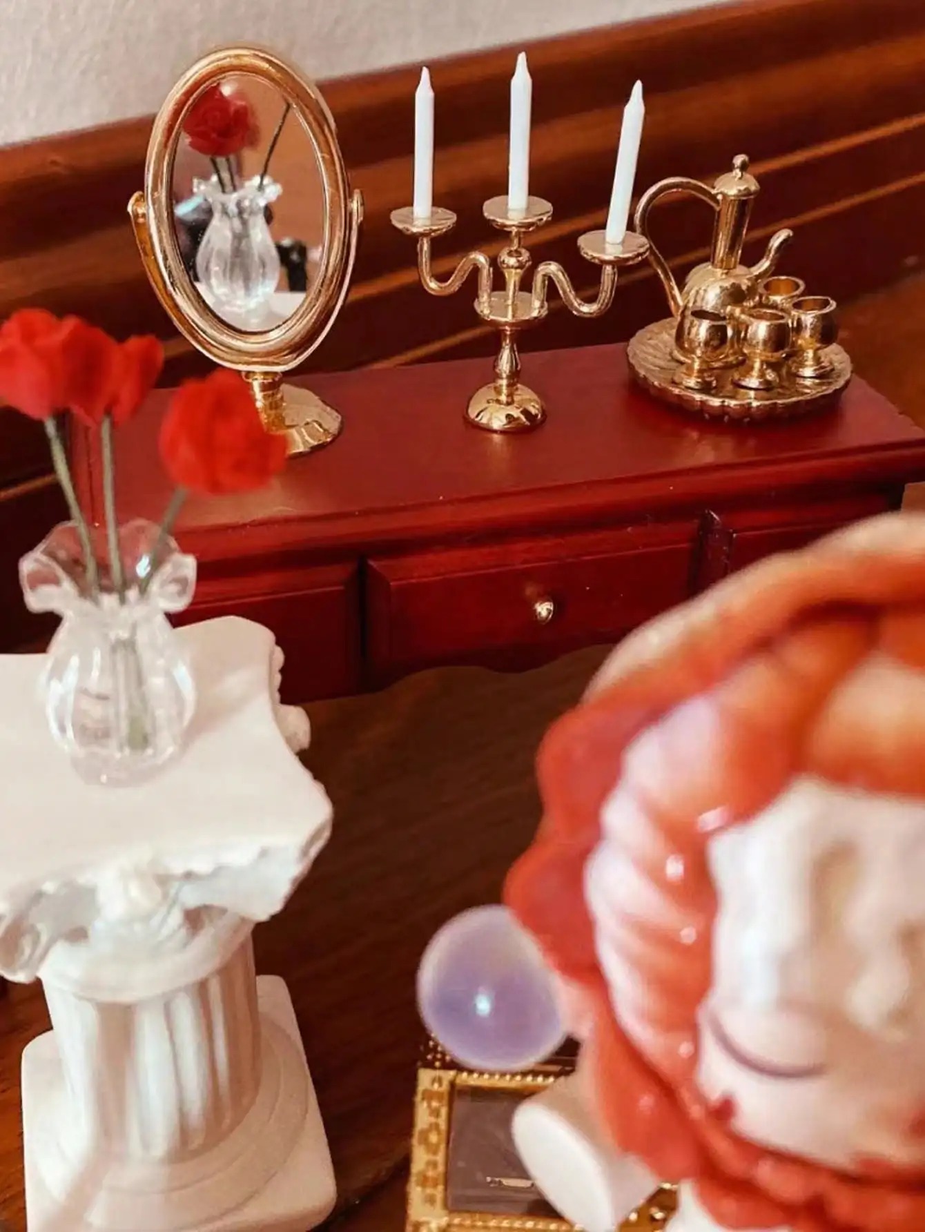 Tempat Lilin Miniatur Vintage  - Vintage Fashion Dolls ulasan dan harga