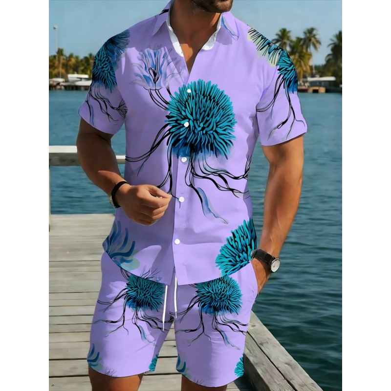 Setelan Kemeja dan Celana Pend - Printed Floral Shirt ulasan dan harga