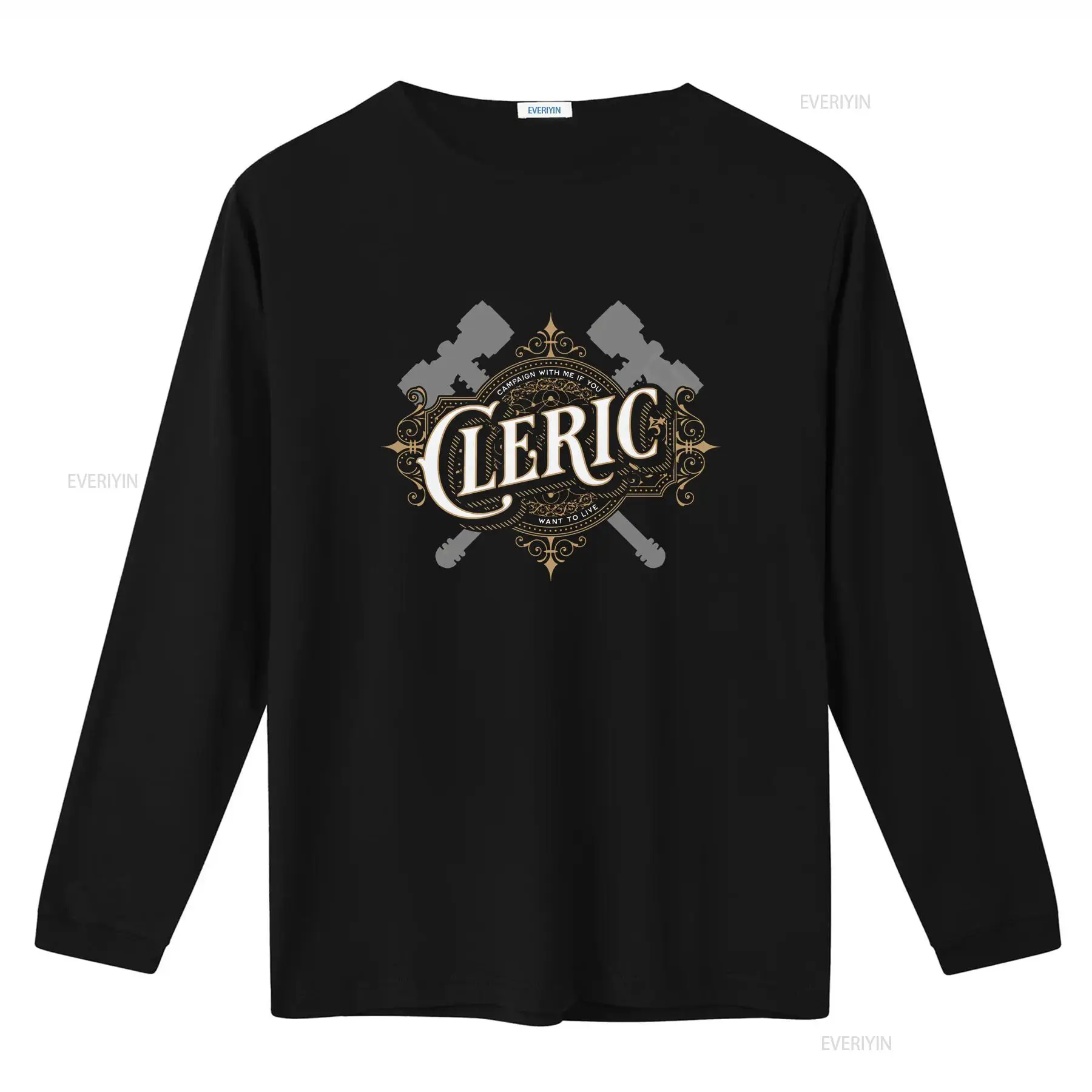 Kaos DnD Cleric dengan Font Re - Vintage Fashion Font ulasan dan harga