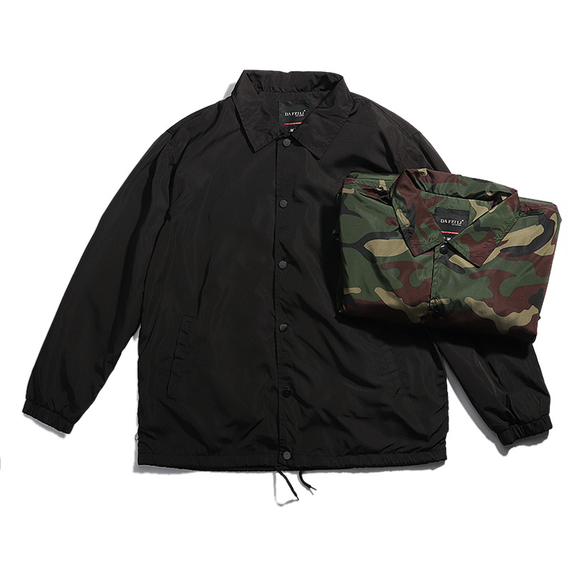 Jaket baseball pria nilon hita - Vintage Windbreaker Nylon ulasan dan harga