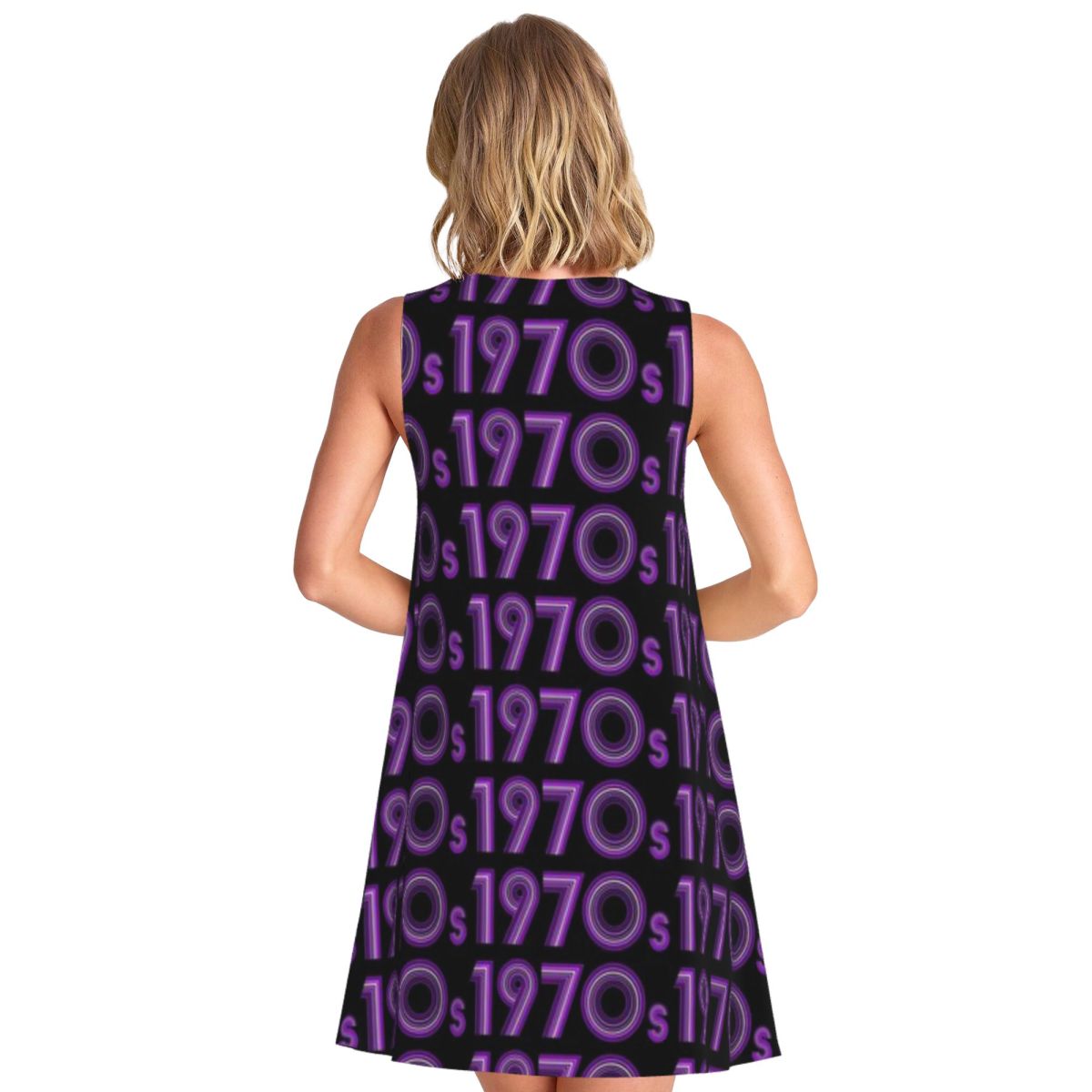 Gaun Wanita Tanpa Lengan Warna - Vintage Fashion Font ulasan dan harga