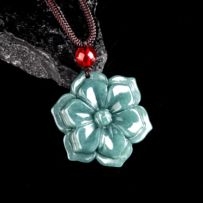 Kalung Liontin Bunga Giok Burm - Usa Vintage Fashion ulasan dan harga
