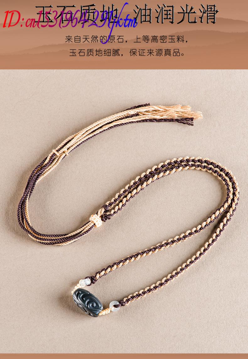 Kalung Liontin Manik Ukiran Gi - Usa Vintage Fashion ulasan dan harga