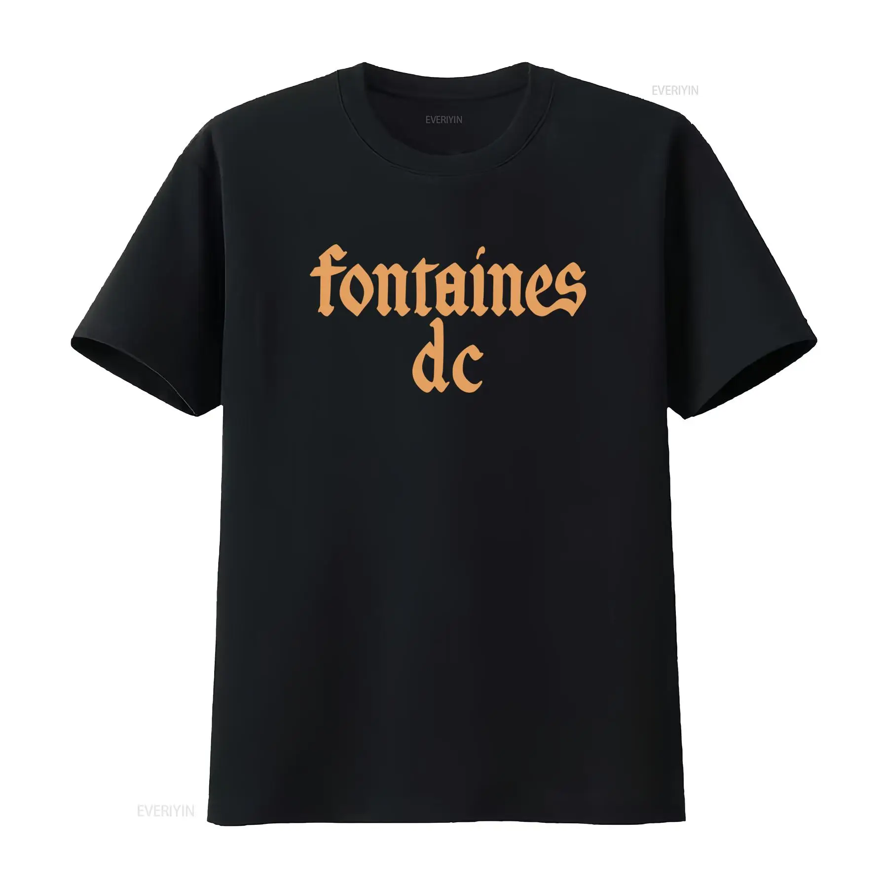 Fontaines D C 'Gothic Logo' Ka - Vintage Fashion Jersey ulasan dan harga