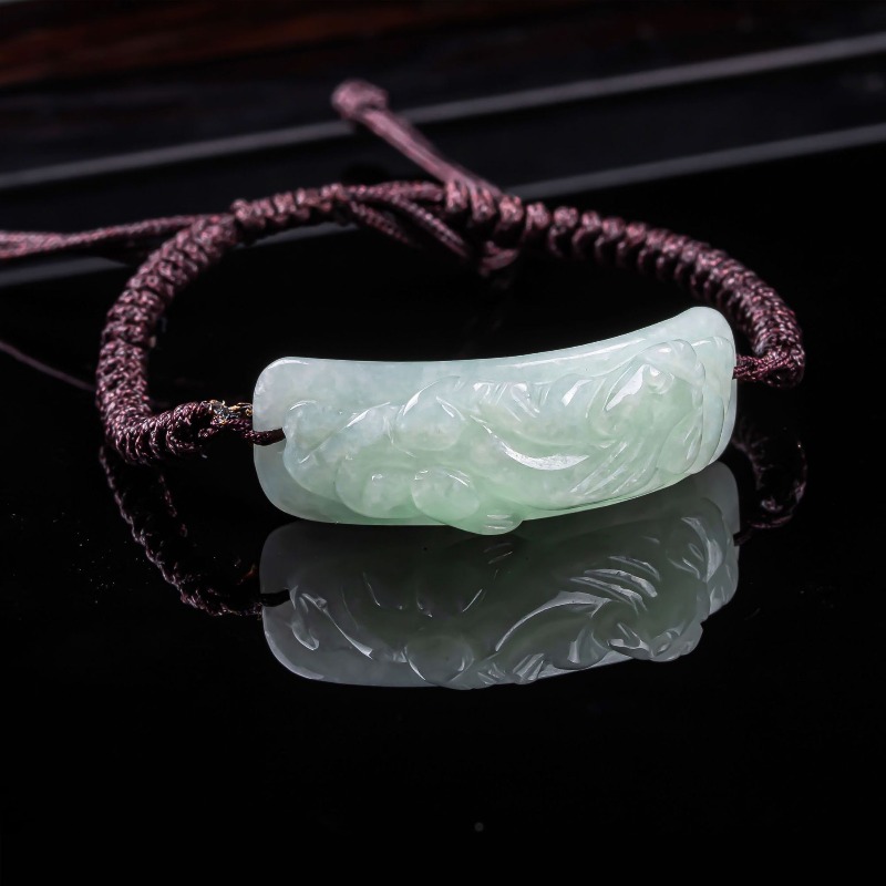 Gelang Giok Burma Pixiu Ukiran - Usa Vintage Fashion ulasan dan harga