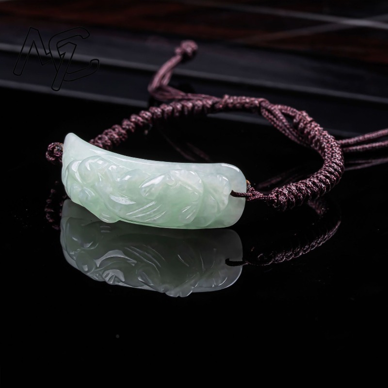 Gelang Giok Burma Pixiu Ukiran - Usa Vintage Fashion ulasan dan harga
