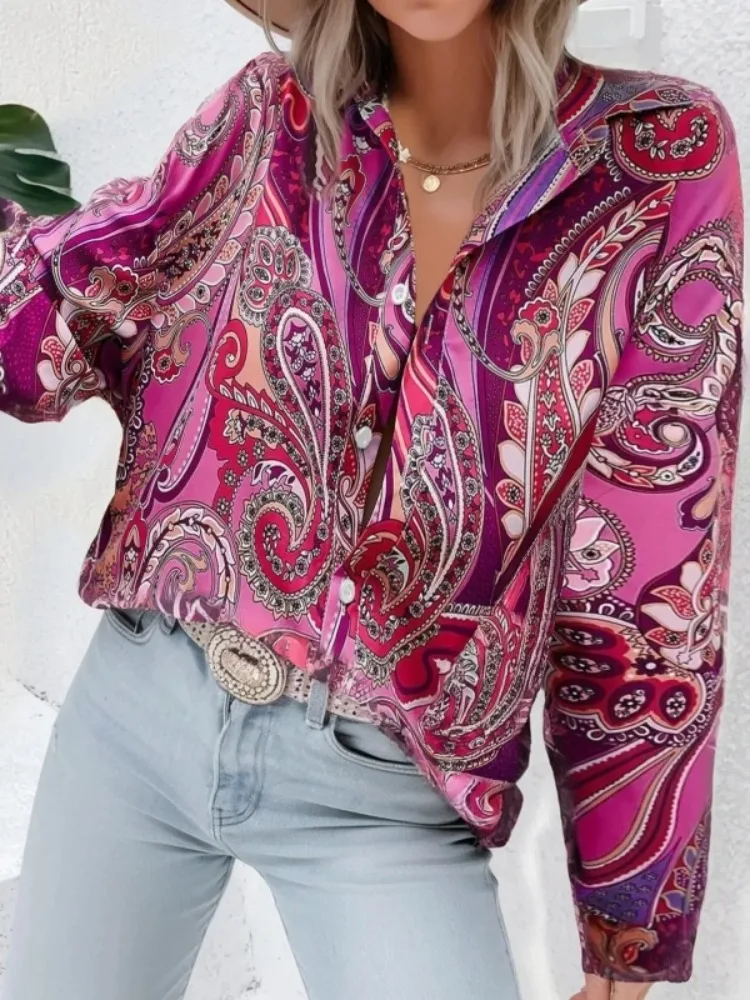 Blus Kemeja Lengan Panjang Gam - Printed Floral Shirt ulasan dan harga