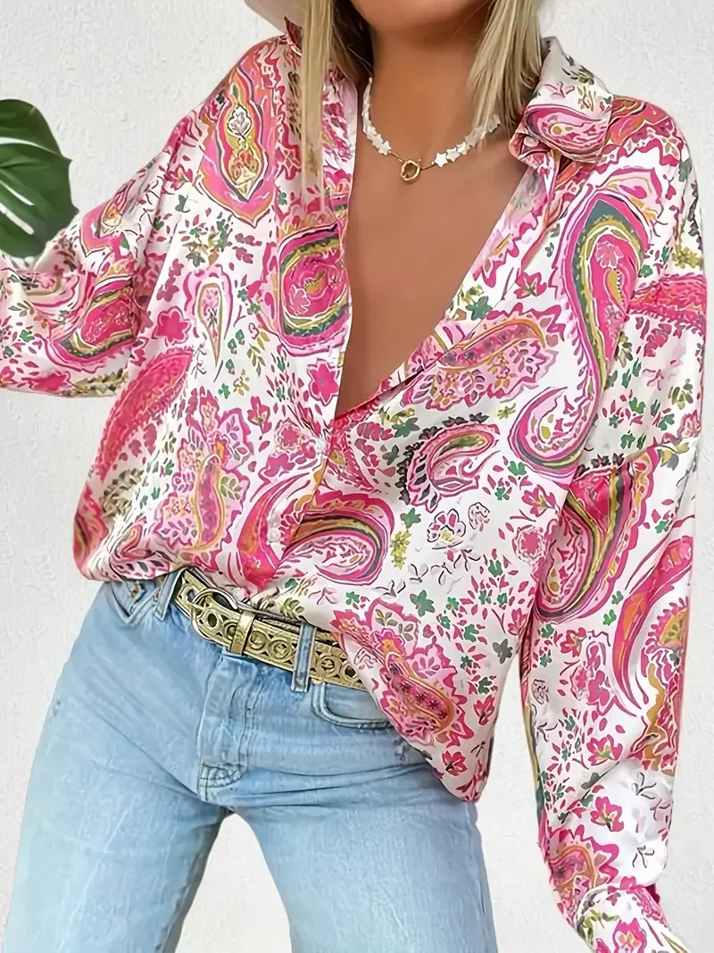 Blus Kemeja Lengan Panjang Gam - Printed Floral Shirt ulasan dan harga