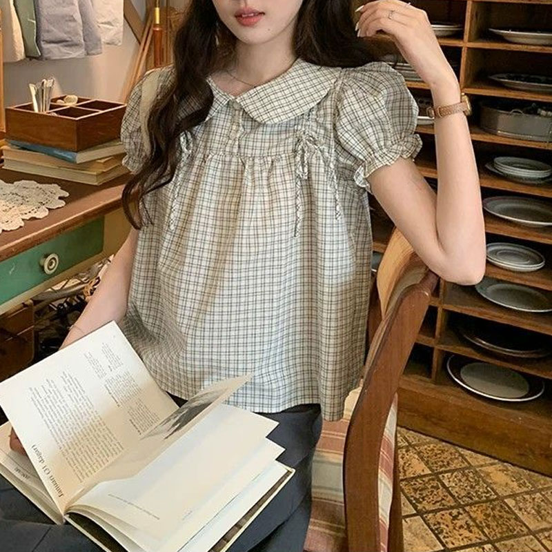 Pakaian Wanita Kemeja Korea Ke - Vintage Fashion Dolls ulasan dan harga