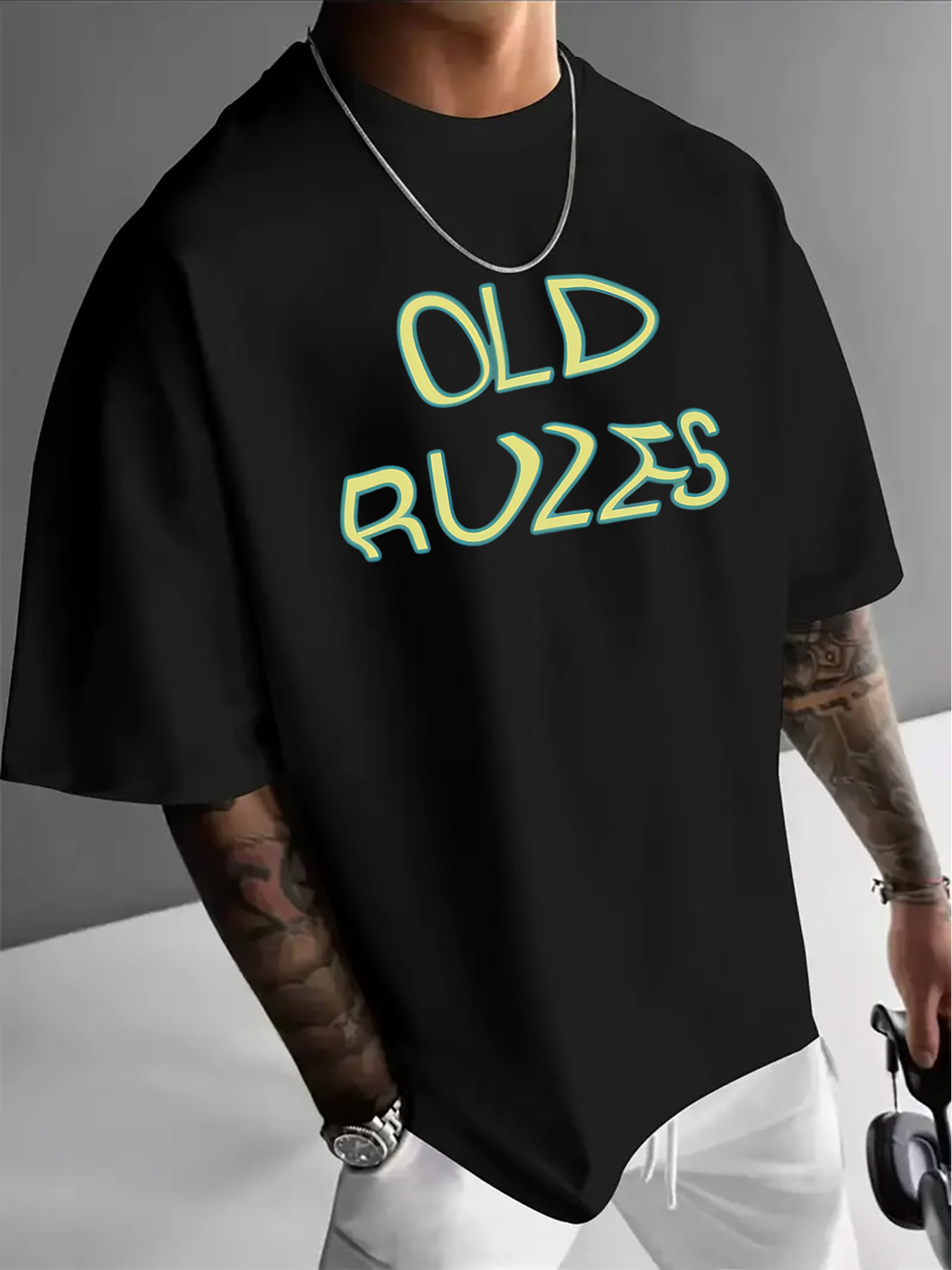 Kaos Kasual Pria dengan Cetaka - Vintage Fashion Font ulasan dan harga