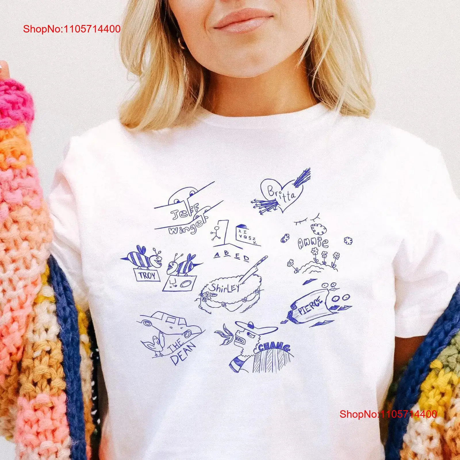 Community TV Show Doodles T Sh - Vintage Fashion Community ulasan dan harga