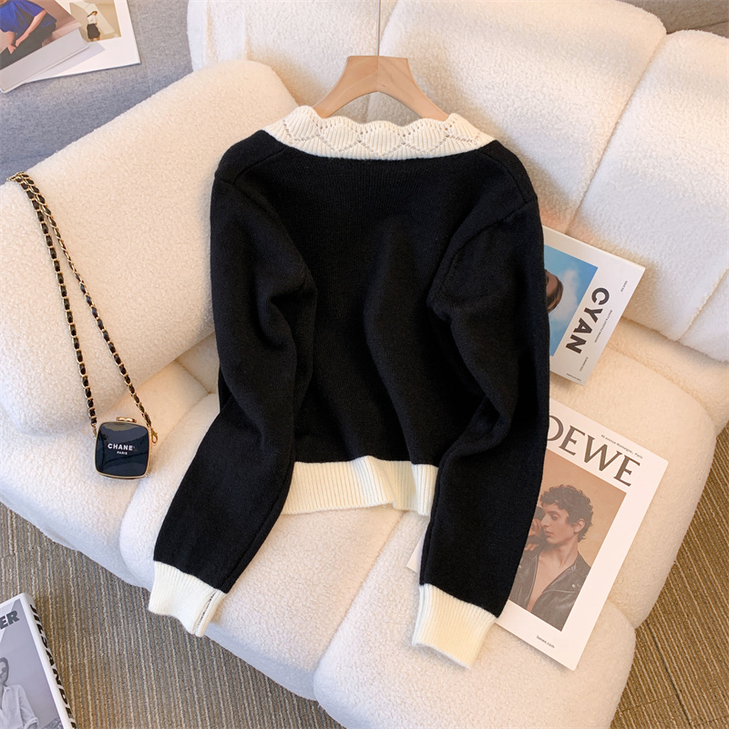 Kardigan Rajut Pendek Wanita H - Crop Cardigan Vintage ulasan dan harga