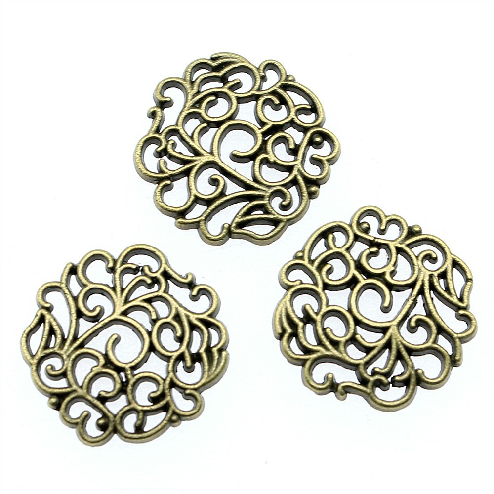 10 Buah 18X18Mm 2 Warna Warna  - Vintage Fashion Nova ulasan dan harga