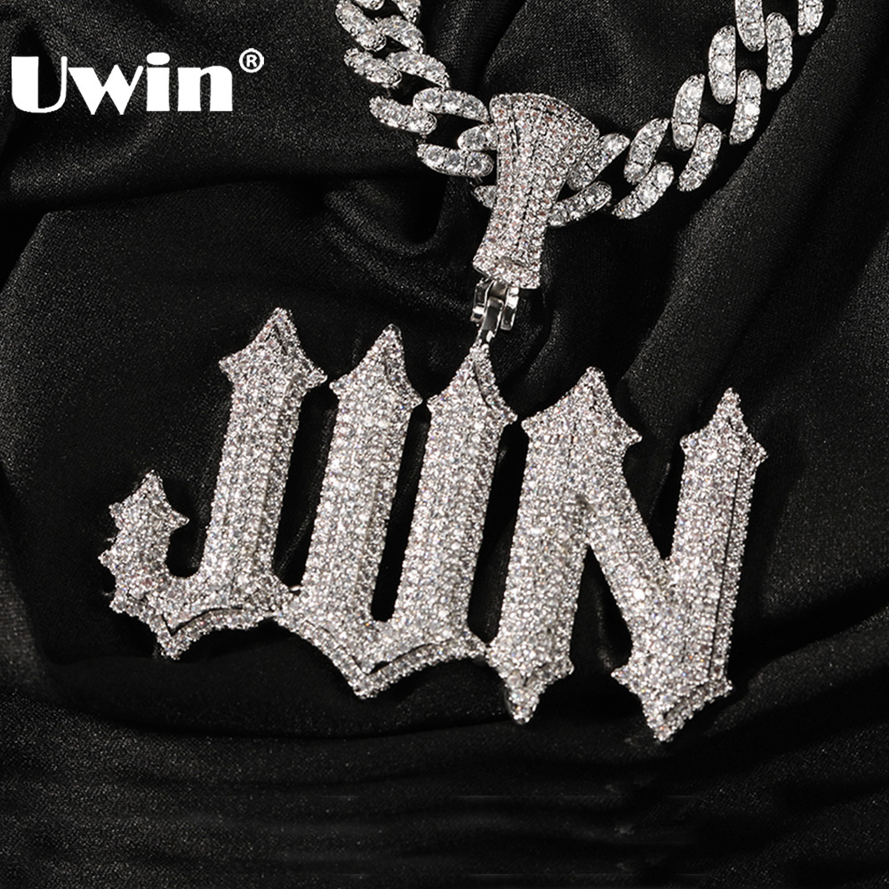UWIN Kustom Huruf Antik Kalung - Vintage Fashion Font ulasan dan harga