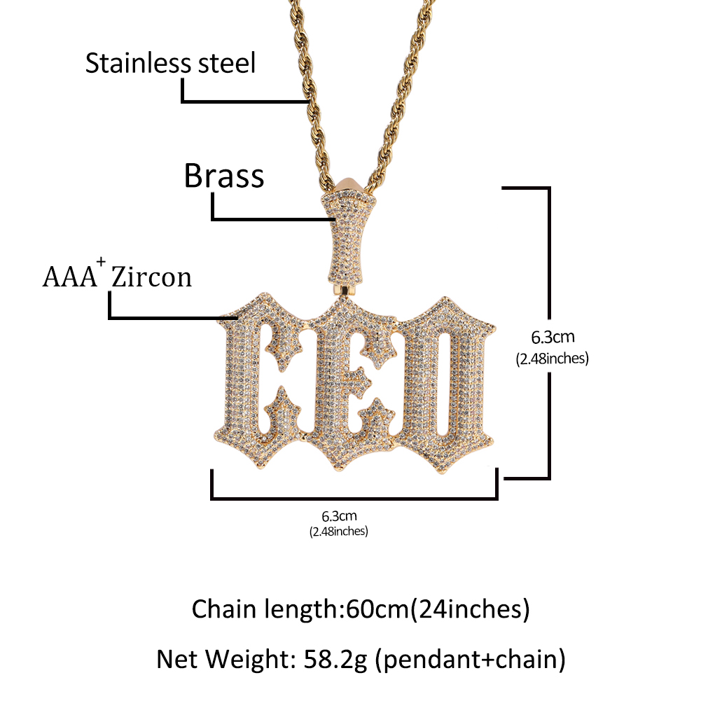 UWIN Kustom Huruf Antik Kalung - Vintage Fashion Font ulasan dan harga