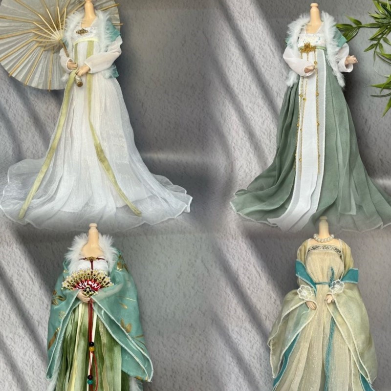 Gaun Hanfu Boneka Vintage Krea - Vintage Fashion Dolls ulasan dan harga