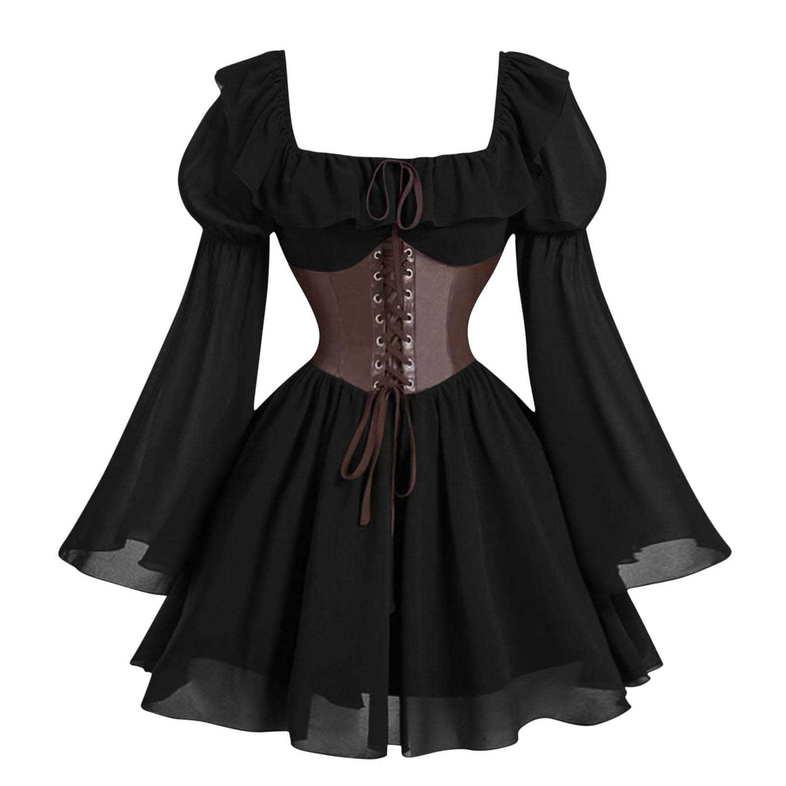 Gaun Wanita Lengan Panjang Gay - Vintage Fashion Dress ulasan dan harga
