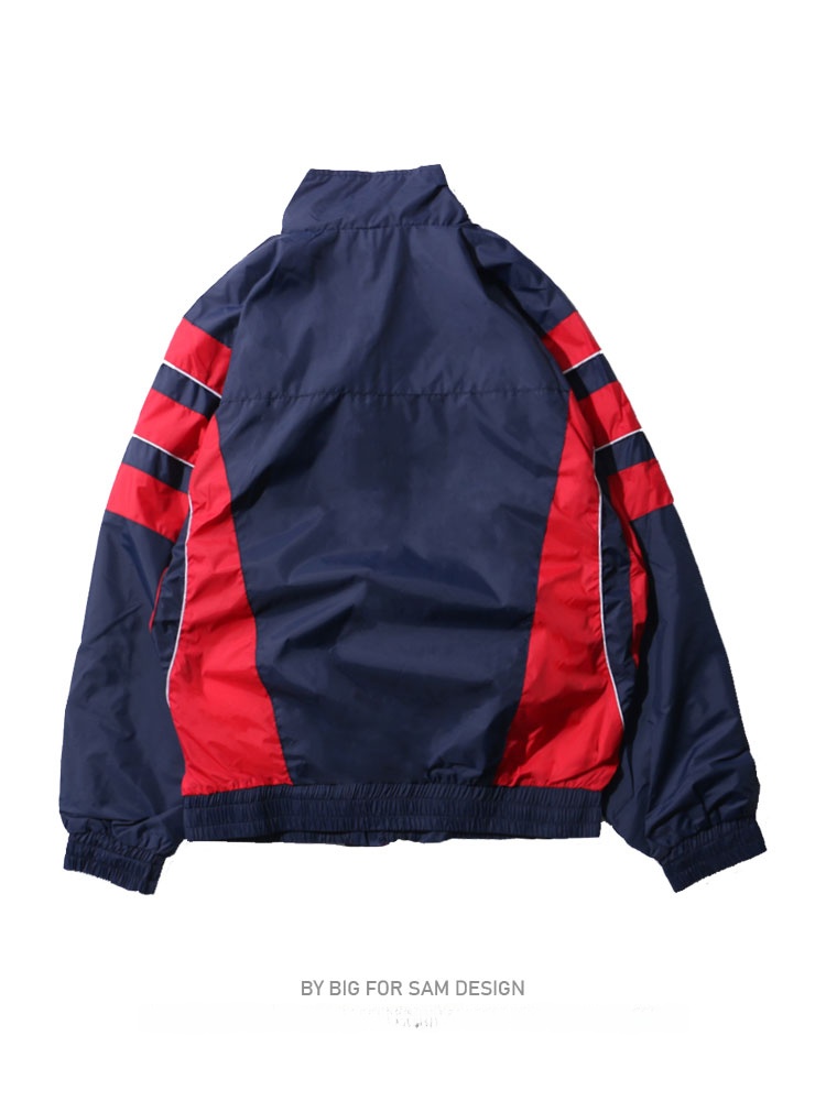 Jaket Pria Gaya Sport Vintage  - Vintage Windbreaker Nylon ulasan dan harga