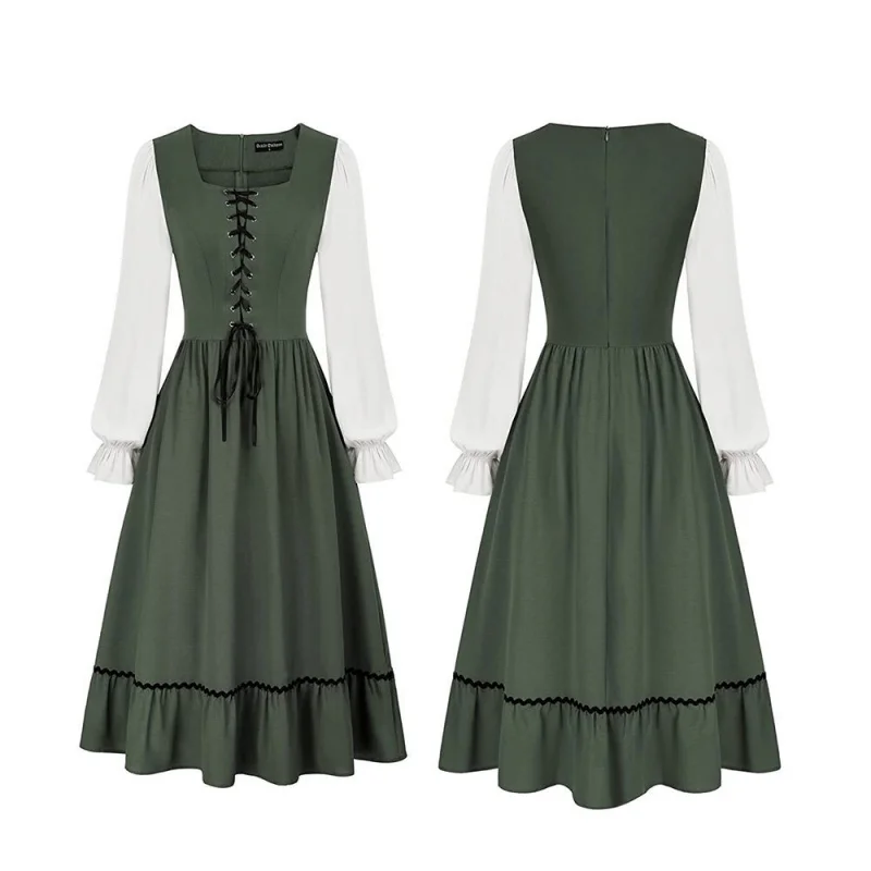 Gaun Midi Vintage Wanita Berga - Vintage Fashion Dress ulasan dan harga