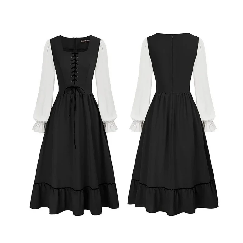 Gaun Midi Vintage Wanita Berga - Vintage Fashion Dress ulasan dan harga