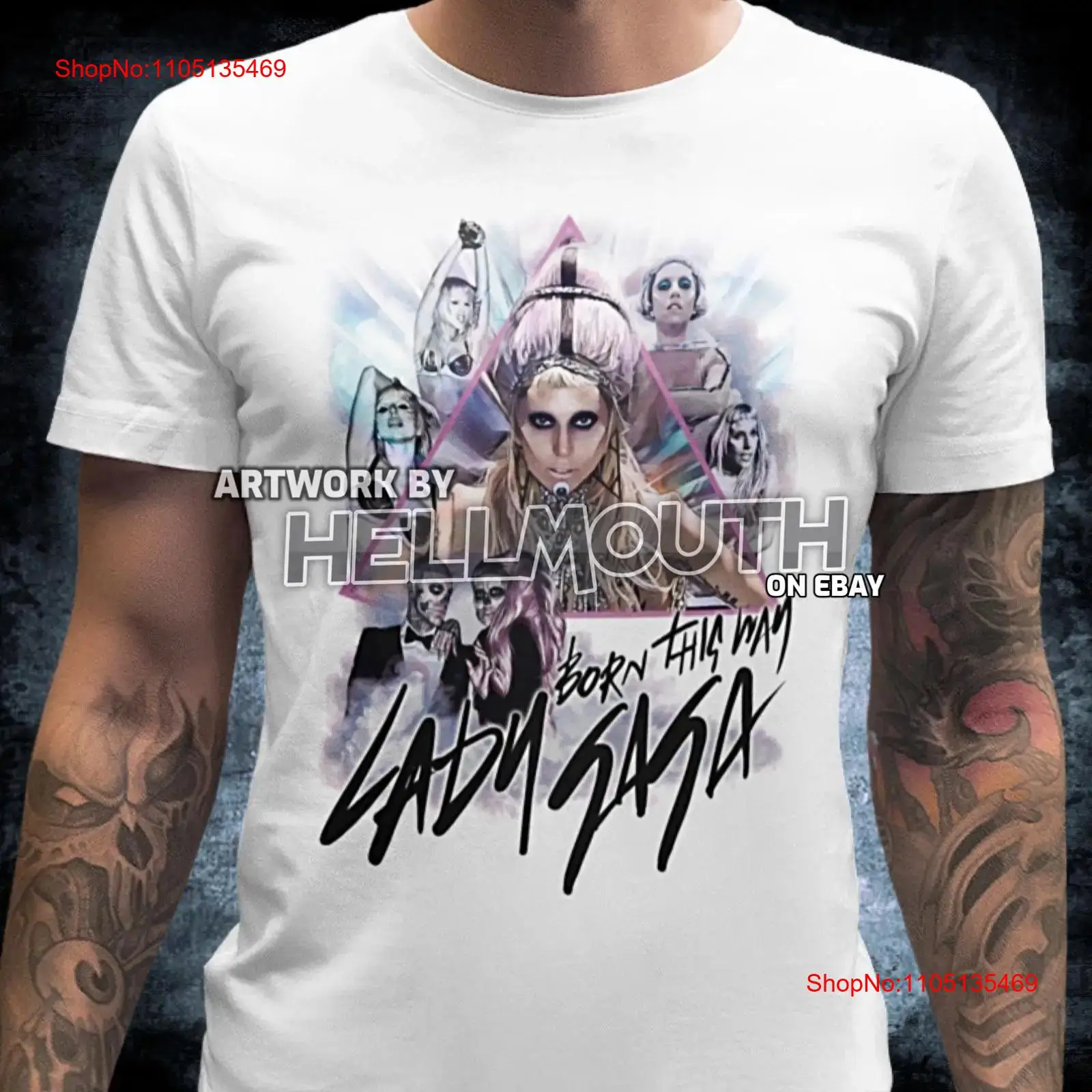 Kaos Lady Gaga Born This Way U - Vintage Fashion Videos ulasan dan harga