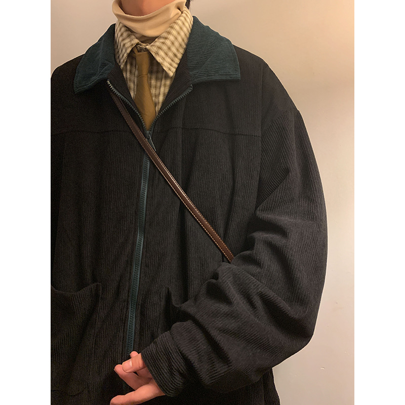 Jaket Bomber Pria Vintage Gaya - Vintage Windbreaker Nylon ulasan dan harga