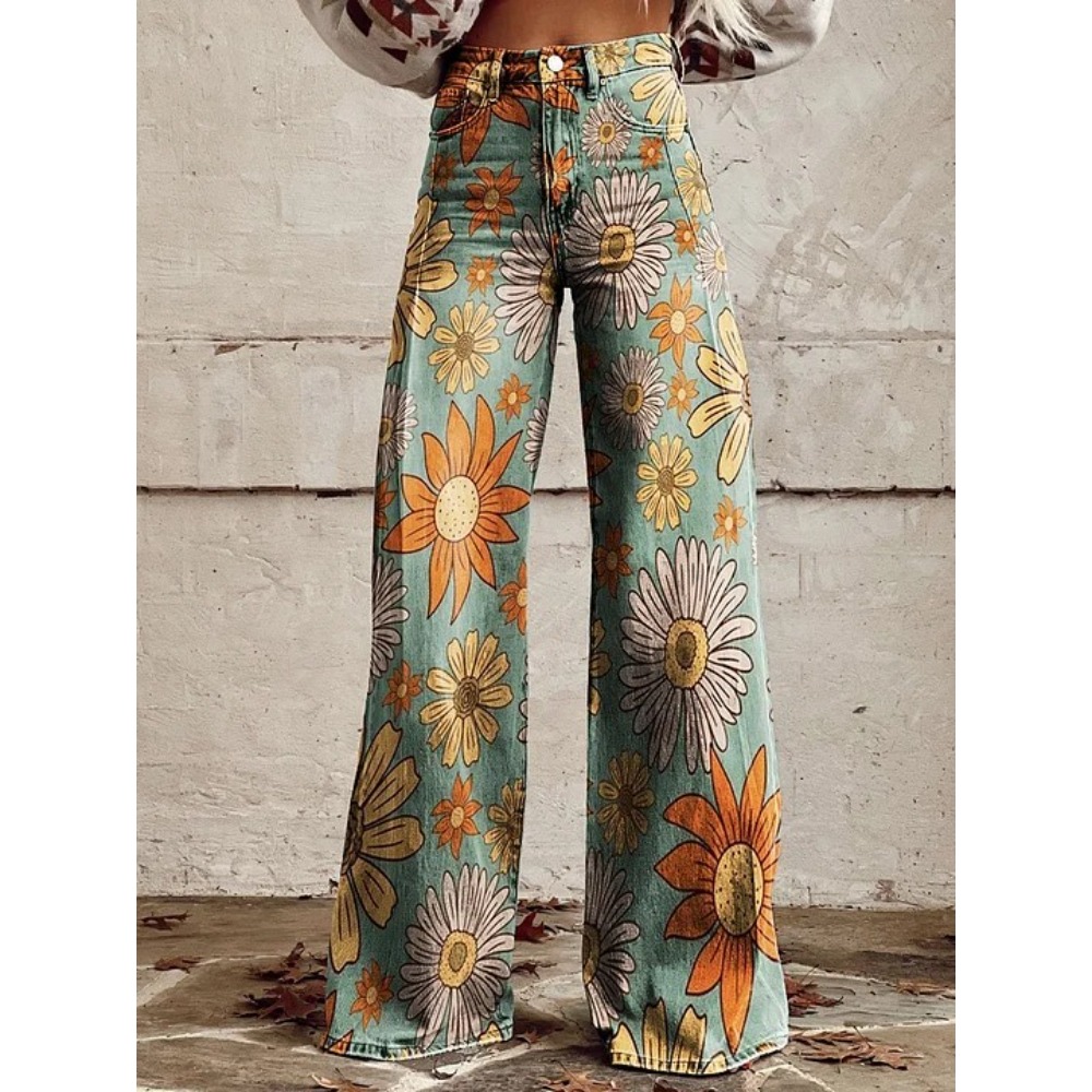 Celana Kaki Lebar Pinggang Tin - Wide Leg Trouser 70S ulasan dan harga