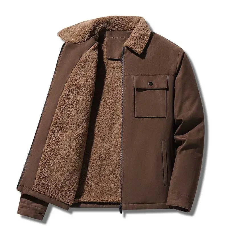 Jaket Pria Musim Dingin Suede  - Vintage Windbreaker Nylon ulasan dan harga